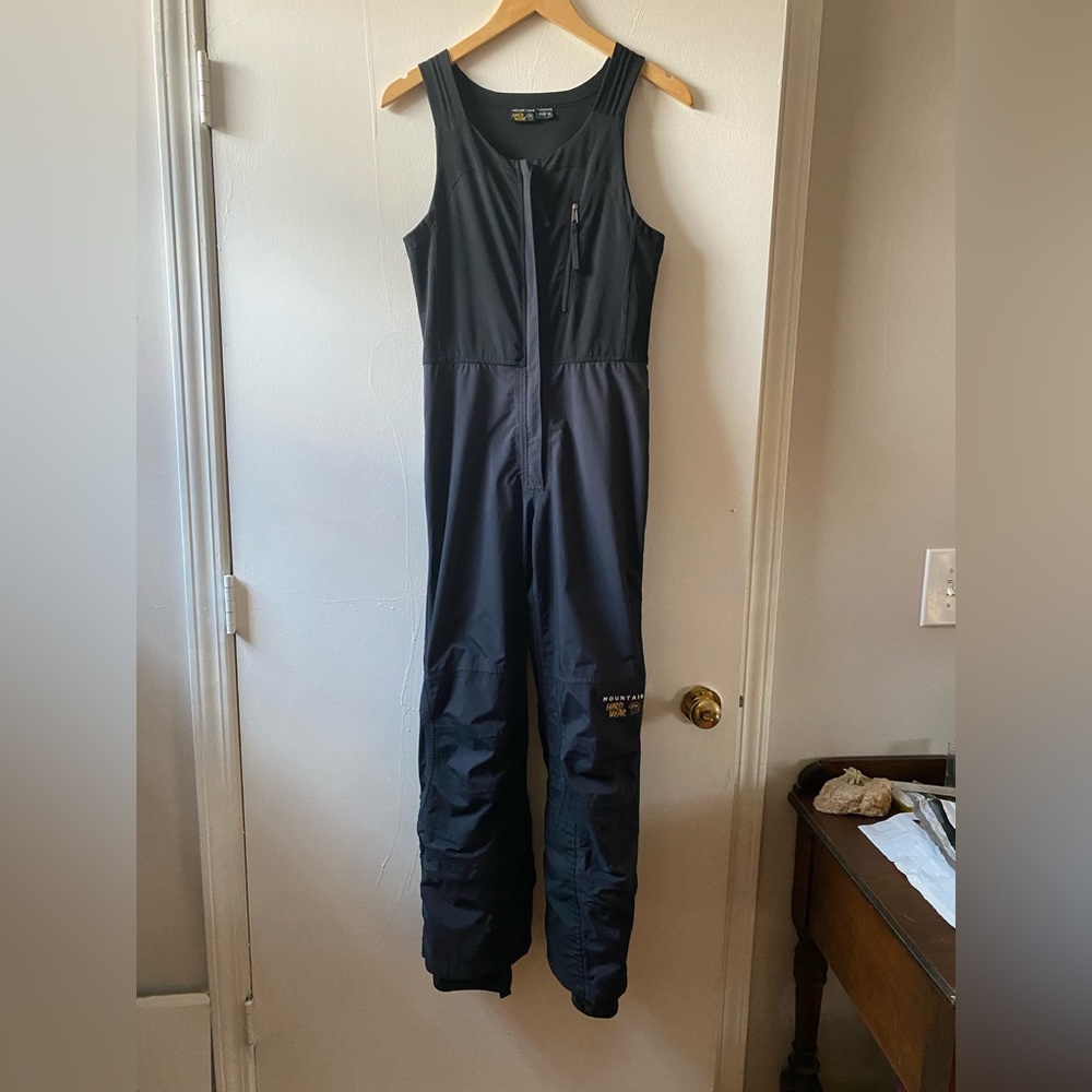 Mountain Hardware sz 6 snow ski bib snow pants zippered back vent